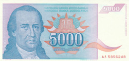 BANCONOTA JUGOSLAVIA 5000 UNC (HB970 - Yougoslavie