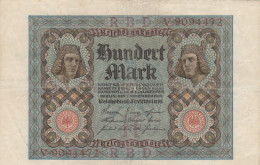 BANCONOTA GERMANIA 100 1920 VF (HB1021 - 100 Mark