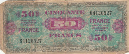 BANCONOTA FRANCIA 50 FRANCHI 1944 OCCUPAZIONE ALLEATA F (HB670 - Other & Unclassified