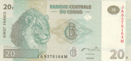 BANCONOTA CONGO 20 (HB581 - República Del Congo (Congo Brazzaville)
