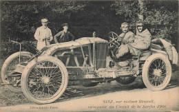 Sport Automobile * Circuit De La Sarthe 1906 24h Mans * Pilote Course SISZ Voiture Renault Vainqueur * Automobiles - Le Mans