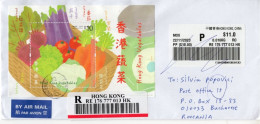 HONG KONG: VEGETABLES On REGISTERED Circulated Cover - Registered Shipping! - Usados