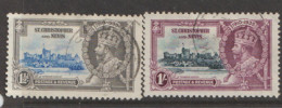 Saint Christopher Nevis  1935   SG  62,4  Silver Jubilee  Fine Used - St.Christopher-Nevis & Anguilla (...-1980)