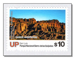 Argentina 2019 (punch Hole Left) Sierra De Las Quijadas Berge Mountains National Park MNH ** - Unused Stamps