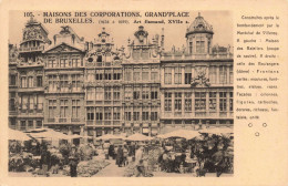 BELGIQUE - Bruxelles - Maisons Des Corporations - Grand Place De Bruxelles - Carte Postale Ancienne - Squares