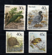 # NUOVA ZELANDA NEW ZEALAND - Kiwi Blue Duck Kakapo - Birds Uccelli - 4 Used Stamps - Gebraucht