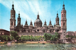 [-5%] ESPAGNE - Zaragoza - Façade Postérieure De La Basilique De El Pilar - Colorisé - Carte Postale - Zaragoza