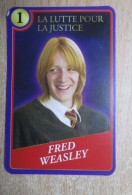 SUPER U MOMENTS MAGIQUES HARRY POTTER CARTE Neuve LA LUTTE POUR LA JUSTICE N°1 FRED WEASLEY - Altri & Non Classificati