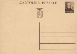 INTERO POSTALE C.30 RSI MAZZINI 1944-CAT.LASER 108 (HC96 - Ganzsachen