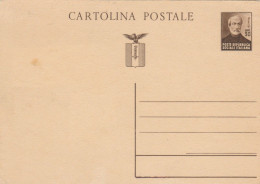 INTERO POSTALE C.30 RSI MAZZINI 1944 -CARTA SPESSA-CAT.LASER 108 (HC100 - Interi Postali