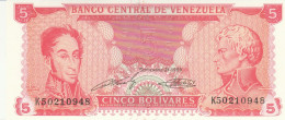 BANCONOTA VENEZUELA 5 UNC (HC1763 - Venezuela