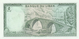 BANCONOTA LIBAN 5 UNC (HC1761 - Liban