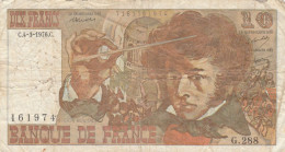 BANCONOTA FRANCIA 10 FRANCHI VF (HC1705 - 10 F 1972-1978 ''Berlioz''