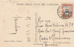 CARTOLINA VIAGGIATA 1934 CITTA' DEL VATICANO C.20 (HC641 - Covers & Documents