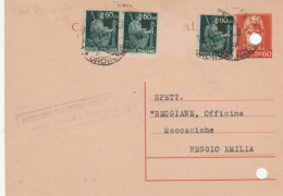 INTERO POSTALE C.60+3X60-foro Archiviazione (HC544 - Entero Postal