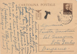 INTERO POSTALE C.30 RSI 1944-non Perfetto -TASSATA-CAT.LASER 108 (HC145 - Interi Postali