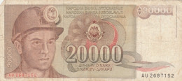 BANCONOTA JUGOSLAVIA 20000 VF (HC1853 - Yougoslavie