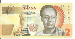 GHANA 2 CEDIS 2017 UNC P 37A E - Ghana