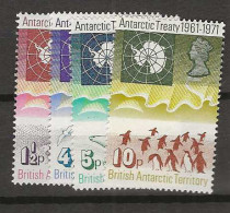 1971 MNH British Antactic Territory, Mi 39-42 Postfris** - Unused Stamps