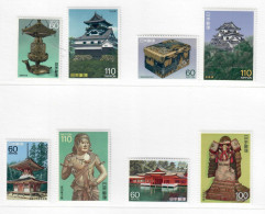 GIAPPONE JAPAN  NIPPON 1987 1988 TESORI NAZIONALI MNH/** - Unused Stamps
