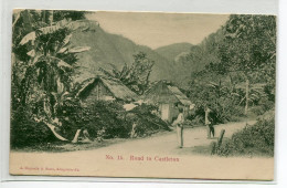 JAMAIQUE Road Of CASTLETON Anim Pres Maisons Hameau Toits Pailles No 15 A Duperly  1900   D09  2020  - Giamaica