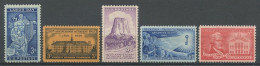 EU 1956 N° 619/623 ** Neufs MNH Superbes C 2.40 € Mosaïque Travail Université Nassau Hall Devils Tower Amitié Paix - Unused Stamps