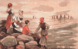 ARTS - Tableau - Besnou - Le Retour Des Bâteaux Pêcheurs - Carte Postale Ancienne - Schilderijen