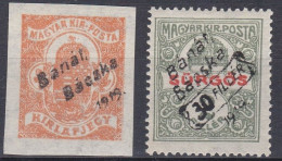 Hongrie Banat Bacska 1919 Mi 1 - 42 MH * (J33) - Banat-Bacska