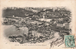 ALGÉRIE - Oran - Le Port - Vue Prise Du Fort Saint Grégoire - Carte Postale Ancienne - Oran