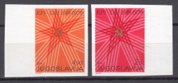 Yugoslavia Republic 1979 Mi#1784-1785 Mint Never Hinged Imperforated - Unused Stamps