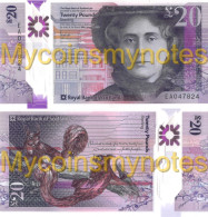 BANK OF SCOTLAND, £20 POUNDS, 2021, P-NEW, POLYMER, New Signature, UNC - 20 Pounds