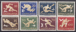 Yugoslavia Republic 1956 Sport Olympic Games Melbourn Mi#804-811 Mint Hinged - Ungebraucht