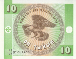 BANCONOTA KYRGYZSTAN 10 UNC (HP124 - Kirgisistan