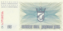 BANCONOTA BOSNIA 25 UNC (HP101 - Bosnia And Herzegovina