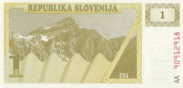 BANCONOTA SLOVENIA 1 UNC (HP100 - Slovenia