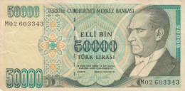 BANCONOTA TURCHIA 50000 VF (HP68 - Turchia