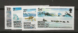 1985 MNH British Antactic Territory, Mi 124-27 Postfris** - Neufs