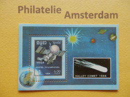 Cambodia 1986, HALLEY / ASTRONOMY ASTRONOMIE STERRENKUNDE: Mi 790, Bl. 148, ** - Astronomie
