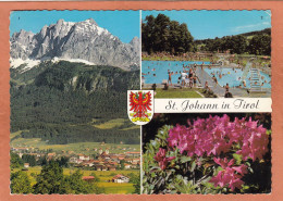 ST JOHANN IN TIROL - TYROL - PISCINE SWIMMING POOL - MULTIVUES + BLASON - ECRITE - St. Johann In Tirol