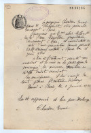 VP22.722 - NERE - Acte De 1933 - Entre M. Ernest CHARDON à BURIE & Mme Aline MILLON Veuve NEUILLER à NERE - Manuscrits