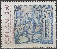 PORTUGAL 1983 Tiles - 12e.50 - Turkish Horseman (18th-century) FU - Used Stamps