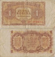 Czechoslovakia 1 Koruna 1953 P-78b Banknote Europe Currency Tchécoslovaquie Tschechoslowakei #5231 - Cecoslovacchia