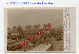 VIGNEULLES LES HATTONCHATEL-Depot Des Pionniers-CARTE PHOTO Allemande-GUERRE 14-18-1 WK-France-55-Militaria- - Vigneulles Les Hattonchatel