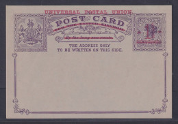 Victoria (Australian State) - 1.5p On 2p Universal Postal Union Surcharge Card - Briefe U. Dokumente