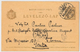 INTERO POSTALE UNGHERIA 1927 DIRETTO ITALIA (HX238 - Lettres & Documents