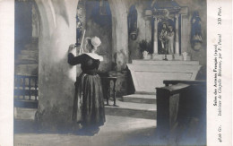 PEINTURES & TABLEAUX - Intérieur De Chapelle Bretonne - Pascal - Carte Postale Ancienne - Schilderijen