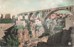 ALGERIE - Constantine - Vue Sur Le Pont Et La Mosquée Sidi Rached - Colorisé - Carte Postale - Constantine