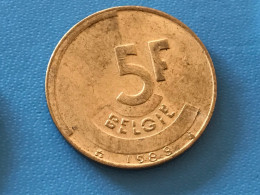 Münze Münzen Umlaufmünze Belgien 5 Francs 1988 Belgie - 5 Frank