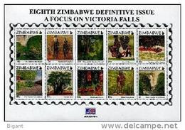 Zimbabwe 2015 World Heritage- Victoria Falls Ss Mint - Zimbabwe (1980-...)