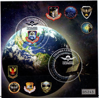 07-KOLUMBIEN - 2021 -HF#95- S/S. MNH-COLOMBIAN AIR FORCE, SPACE AND AIR INTELIGENCE AGENCY - Colombie